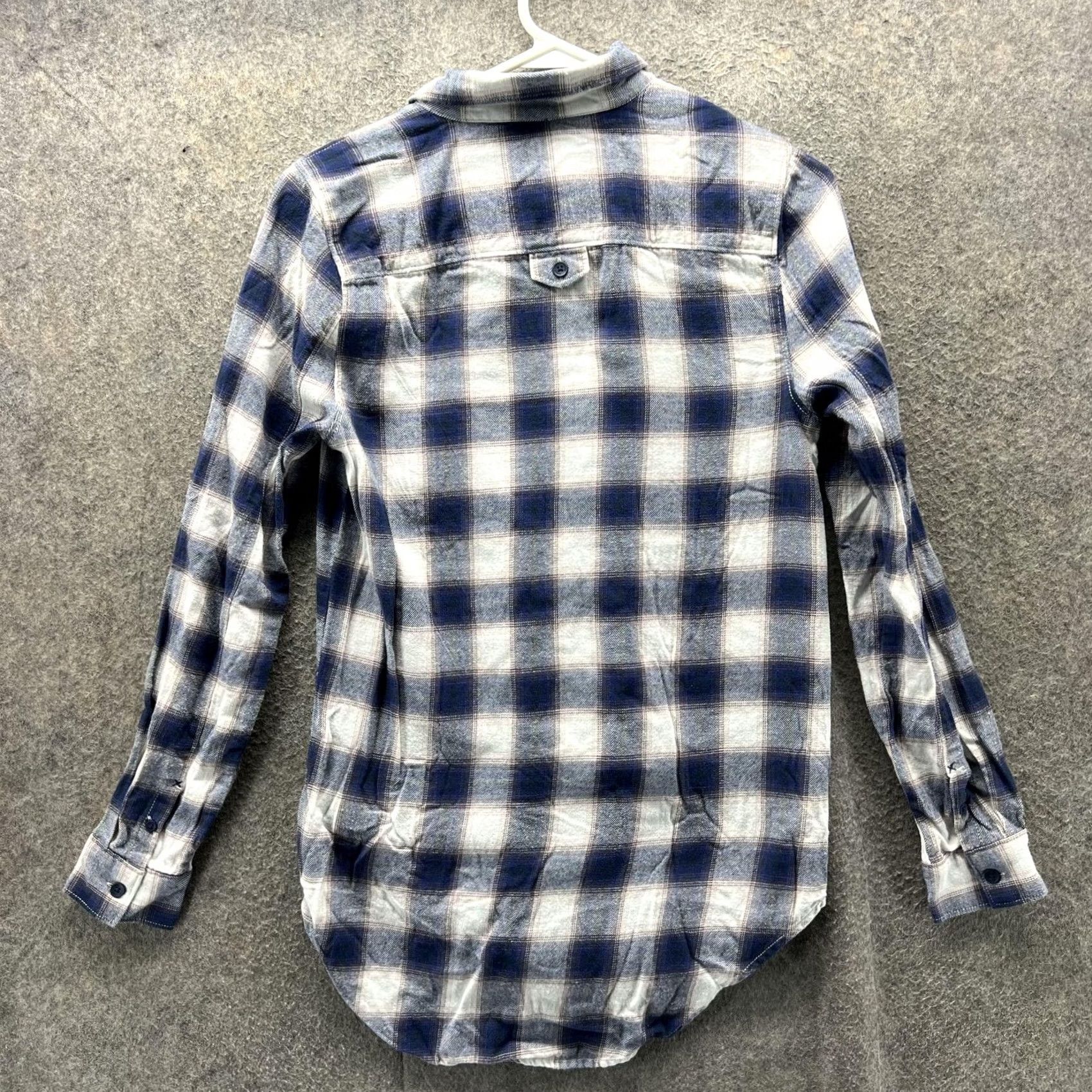 Vans VANS Shirt Womens XS Blue White Plaid Flannel Button-Down Long Sleeve Casual Size XS / US 0-2 / IT 36-38 - 2 Thumbnail
