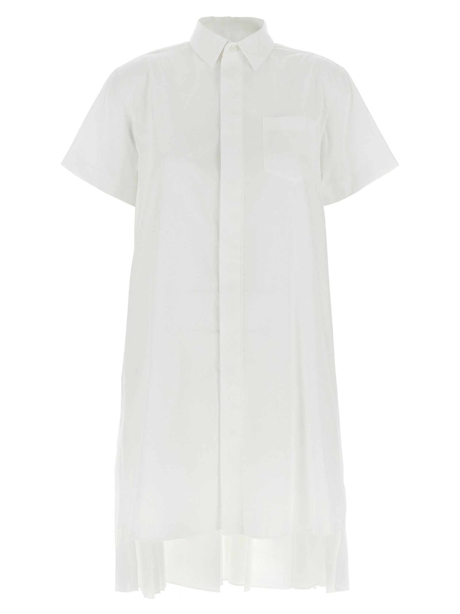【関税込み】sacai RUFFLED DENIM DRESS Sacai Ruffled Denim Dress in Blue | Lyst