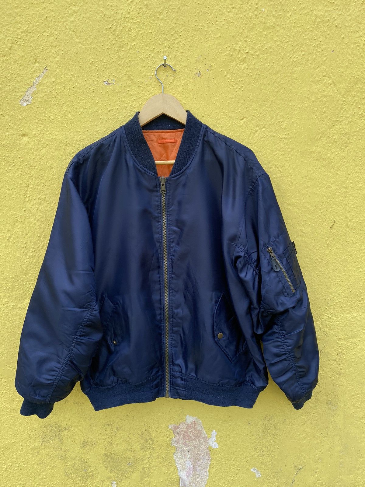 Vintage Vintage MA-1 flight bomber jacket Size US XL / EU 56 / 4 - 4 Thumbnail