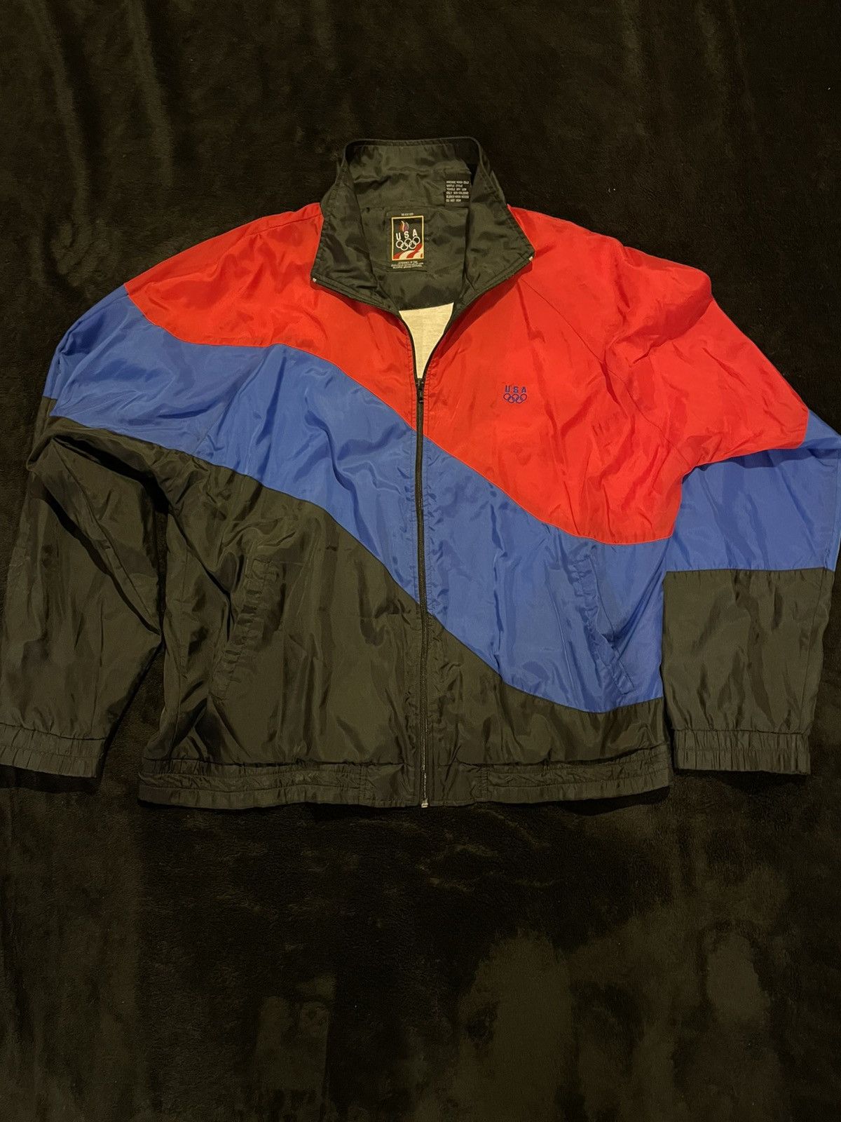Vintage Vintage 90’s Team USA Track Windbreaker/Jacket Size US L / EU 52-54 / 3 - 1 Thumbnail