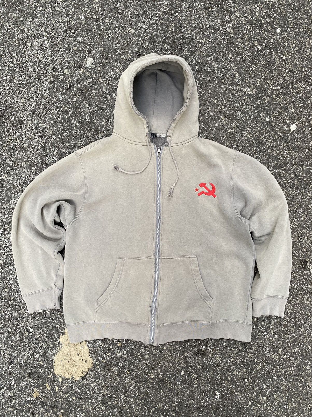 archive OLD STUSSY sunfaded hoodie y2k - メルカリ