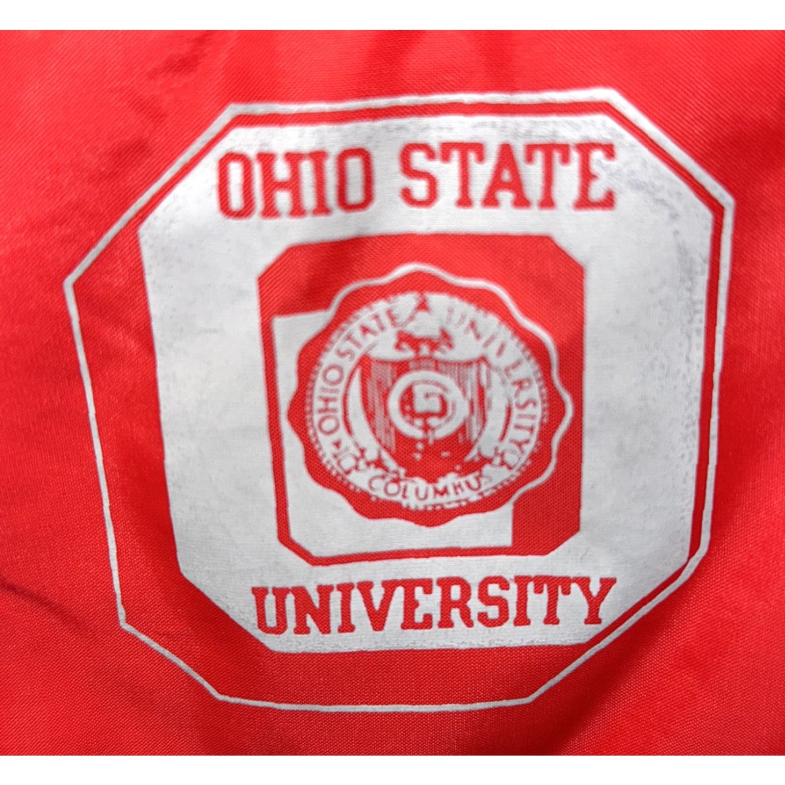Chalk Line VINTAGE Chalkline OHIO State Full Zip Vest Mens Size S Red Nylon Size US S / EU 44-46 / 1 - 4 Thumbnail
