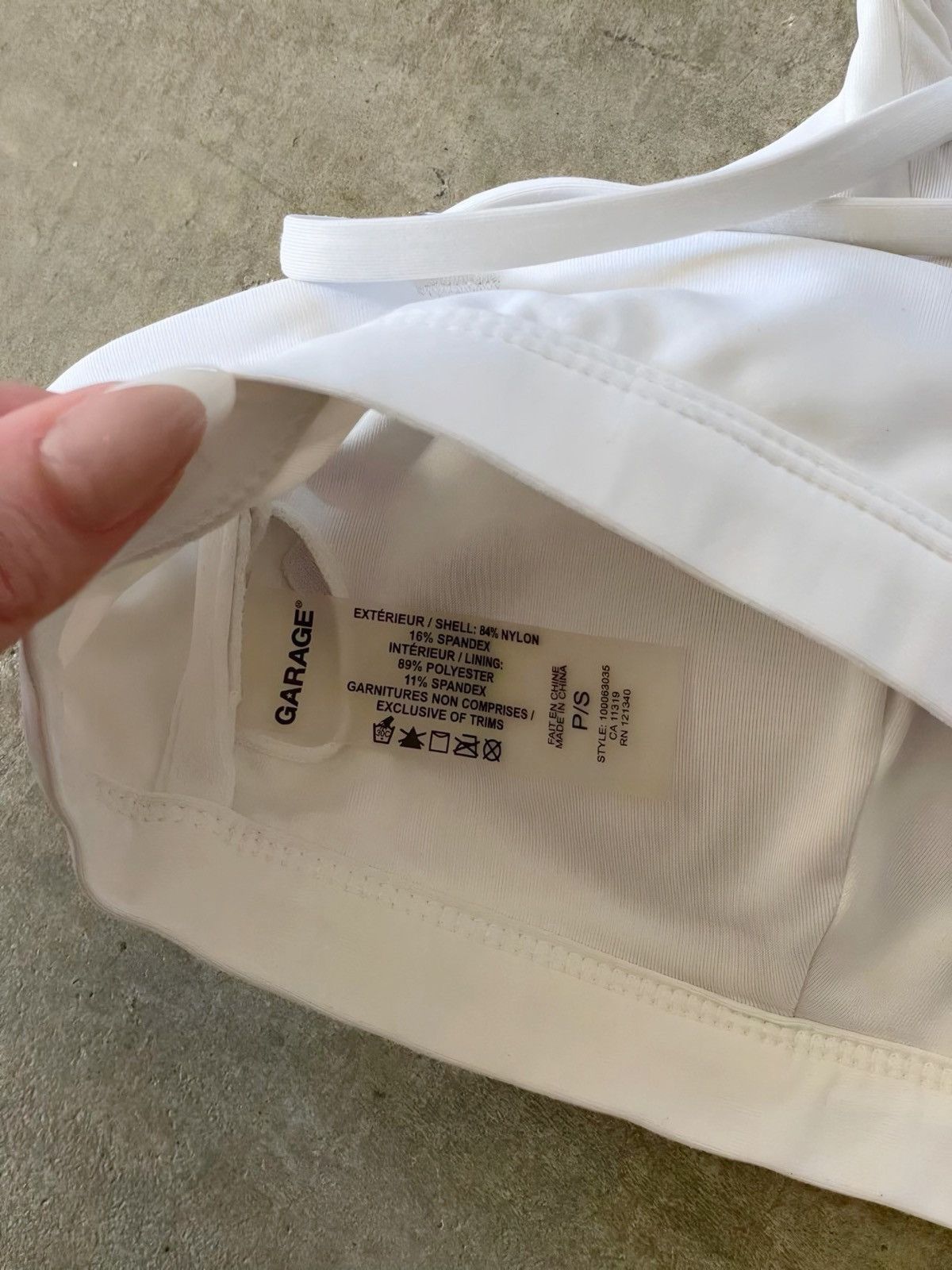 Garage garage white bikini top S Size S / US 4 / IT 40 - 3 Thumbnail