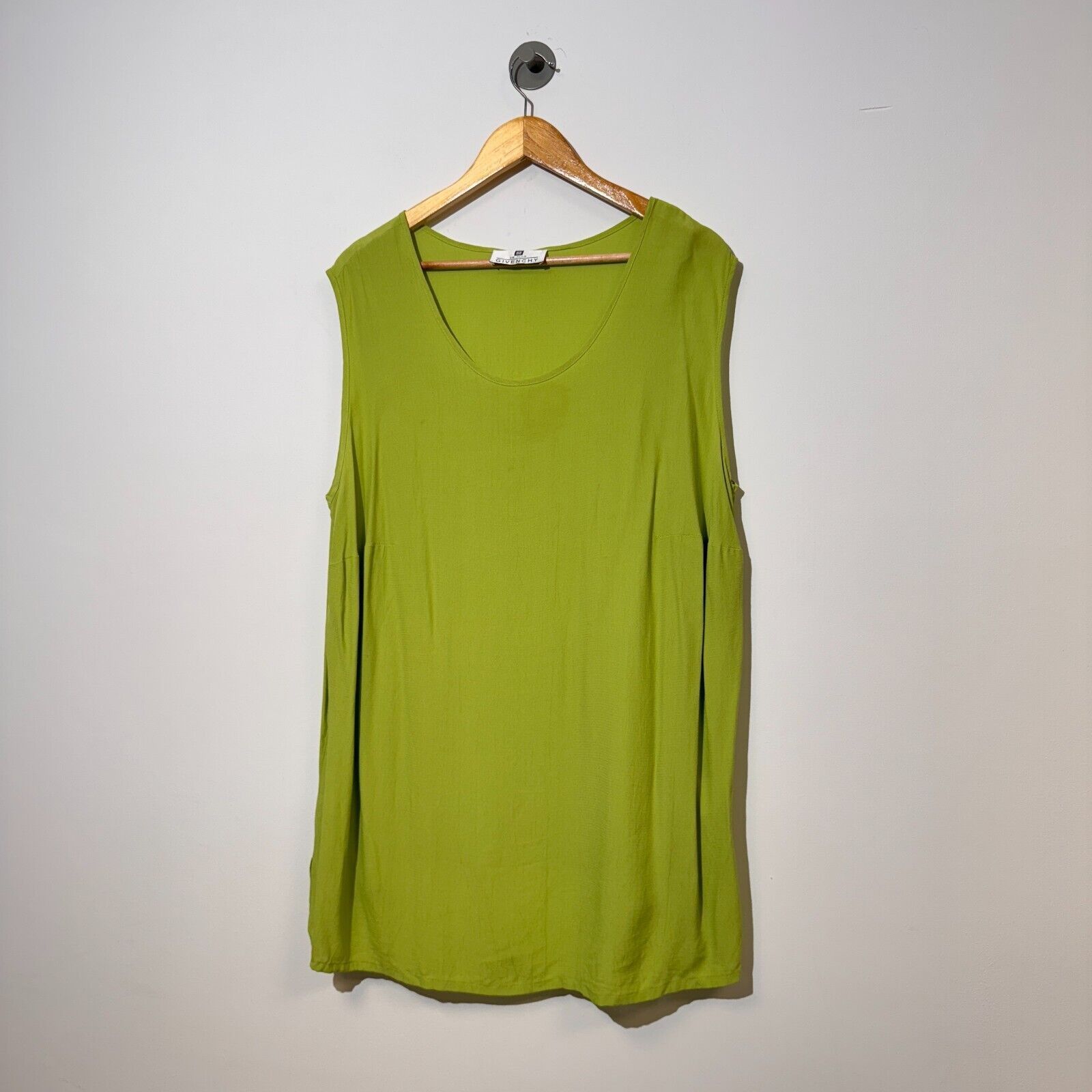 Givenchy × Vintage Vintage Givenchy Unisex Green Viscose Dress Size 18W Size L / US 10 / IT 46 - 2 Thumbnail