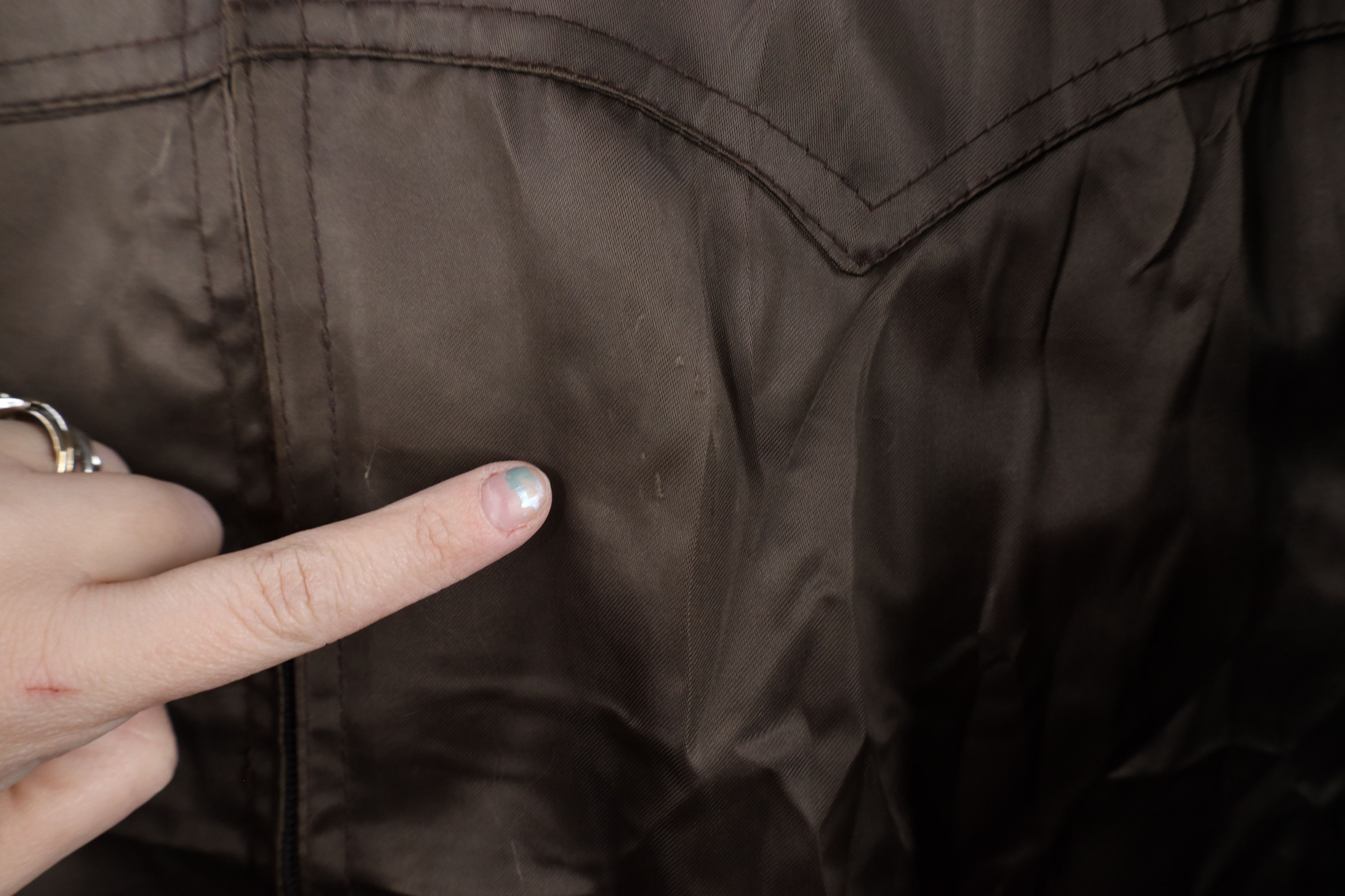 Vintage Vintage 80s Walls Blank Satin Bomber Jacket Brown USA Size US XXL / EU 58 / 5 - 8 Thumbnail