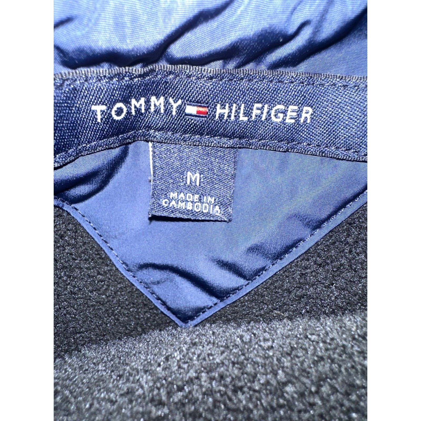Tommy Hilfiger Tommy Hilfiger Fleece Hoodie Men's M Black Pullover Logo Pocket Breathable Hooded Regular Size US M / EU 48-50 / 2 - 5 Thumbnail