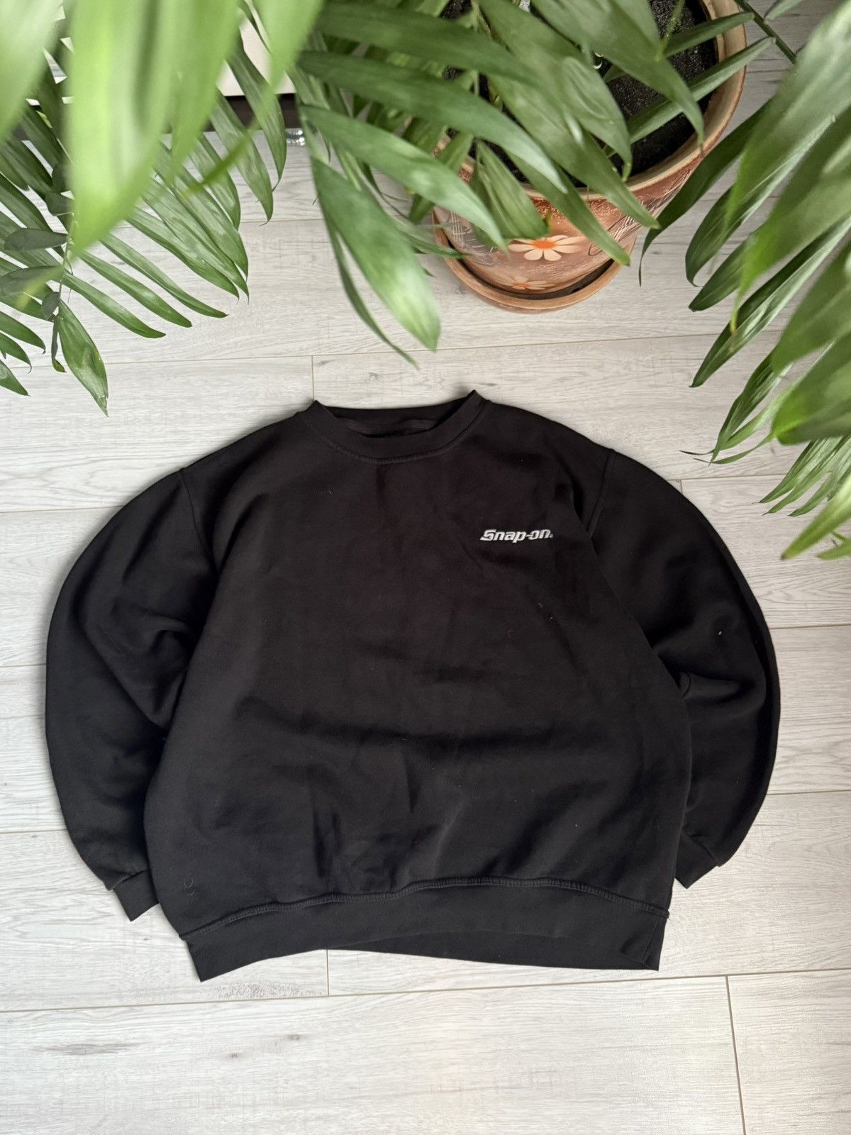 Vintage Vintage snap-on Sweatshirt 90’s crewneck shirt Size US XL / EU 56 / 4 - 1 Thumbnail
