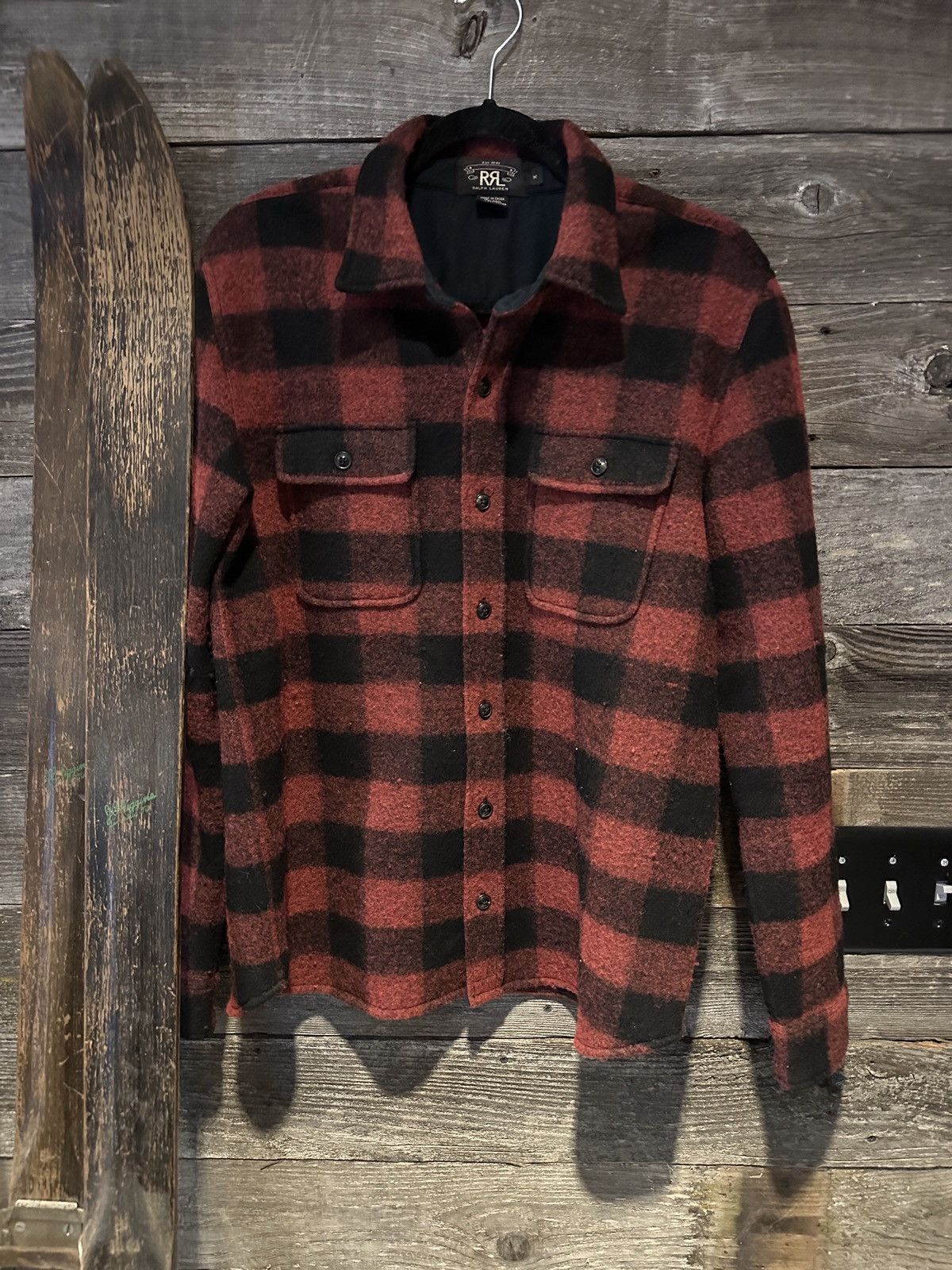 RRL Ralph Lauren RRL Buffalo Plaid Rough Wool Jacket Size US M / EU 48-50 / 2 - 1 Thumbnail