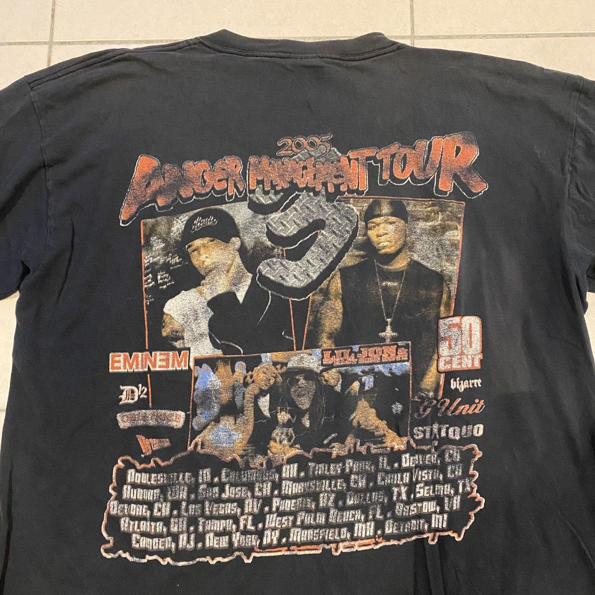 Rap Tees 2005 Anger Management Tour 3 Eminem 50 Cent Size US XL / EU 56 / 4 - 6 Thumbnail