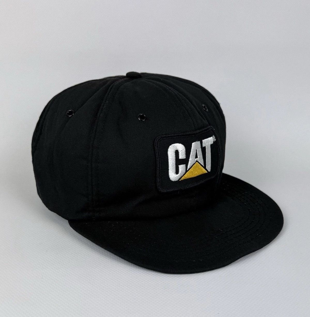 Caterpillar Vintage Cat Caterpillar Diesel Trucks Cap Hat Top Black USA Size ONE SIZE - 1 Thumbnail