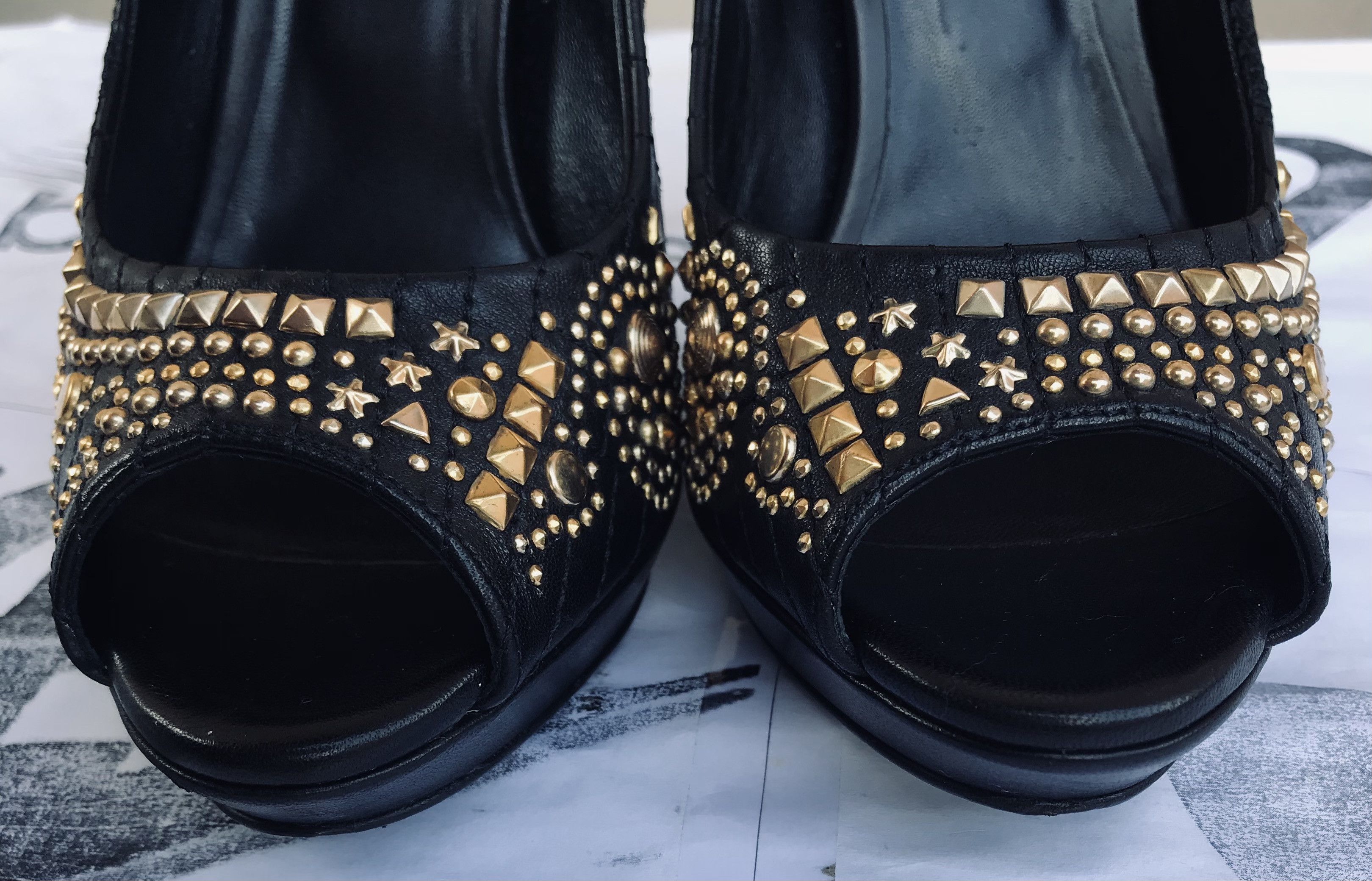Versace Gianni Versace Vanitas Heels Pump 120 mm Leather Spikes Size US 10 / IT 40 - 12 Thumbnail