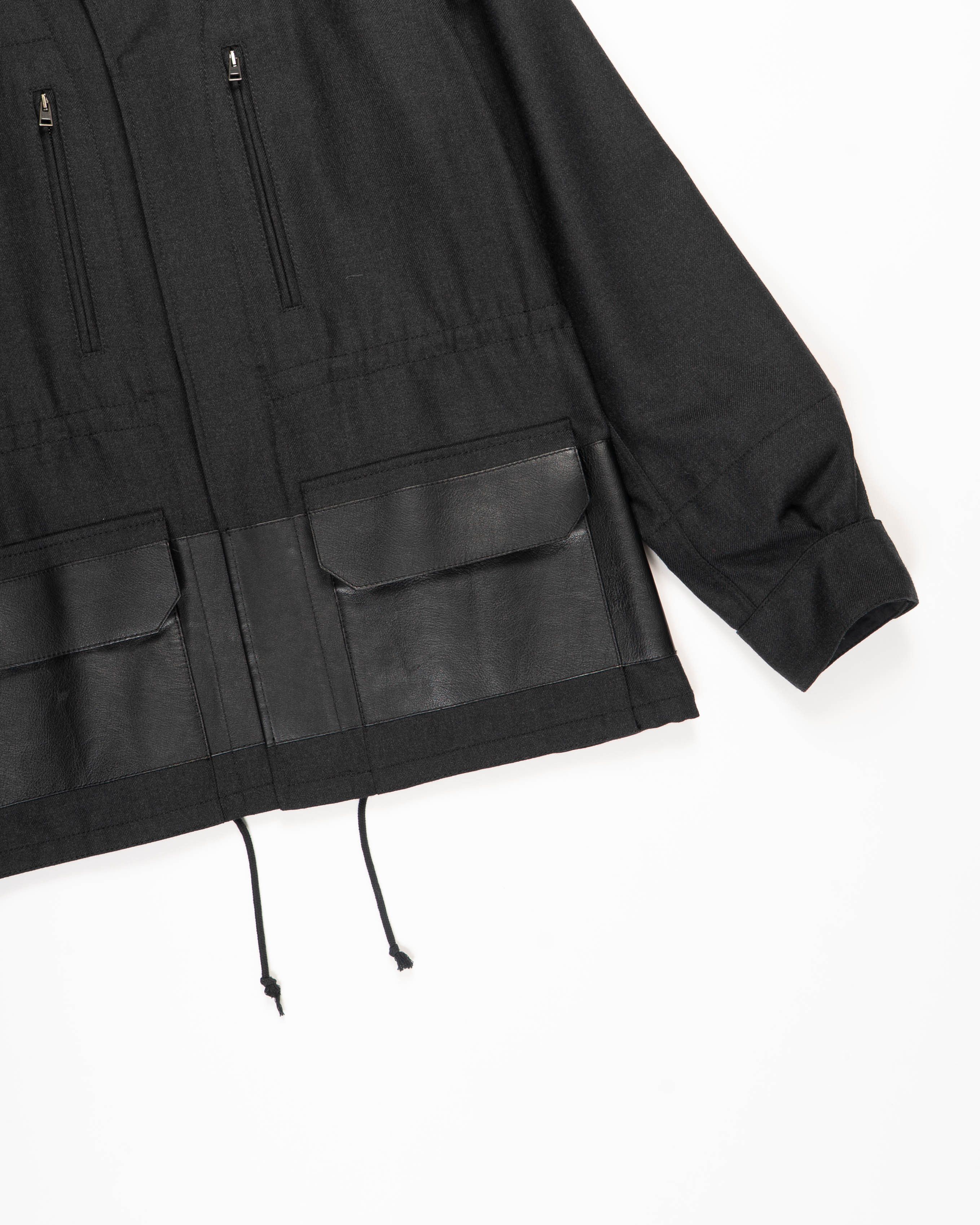 Berluti FW18 Oversized Military Jacket in Black Cotton Size US M / EU 48-50 / 2 - 3 Thumbnail