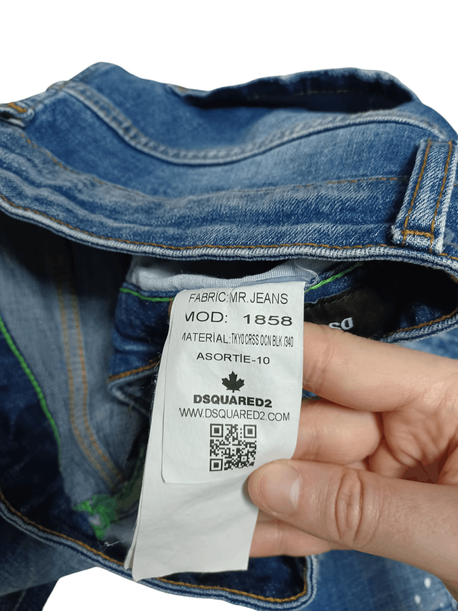 Dsquared2 DSQUARED 2 MADE IN ITALY DISTRESSED AVANT GARDE JEANS Size US 31 - 8 Thumbnail
