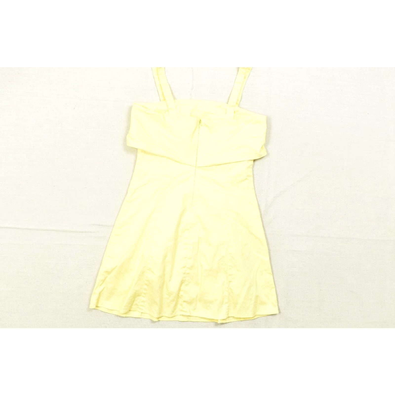 Banana Republic Banana Republic Women Dress Size 4 Yellow Linen Blend Mini Sleeveless Fit Flare Size S / US 4 / IT 40 - 8 Thumbnail
