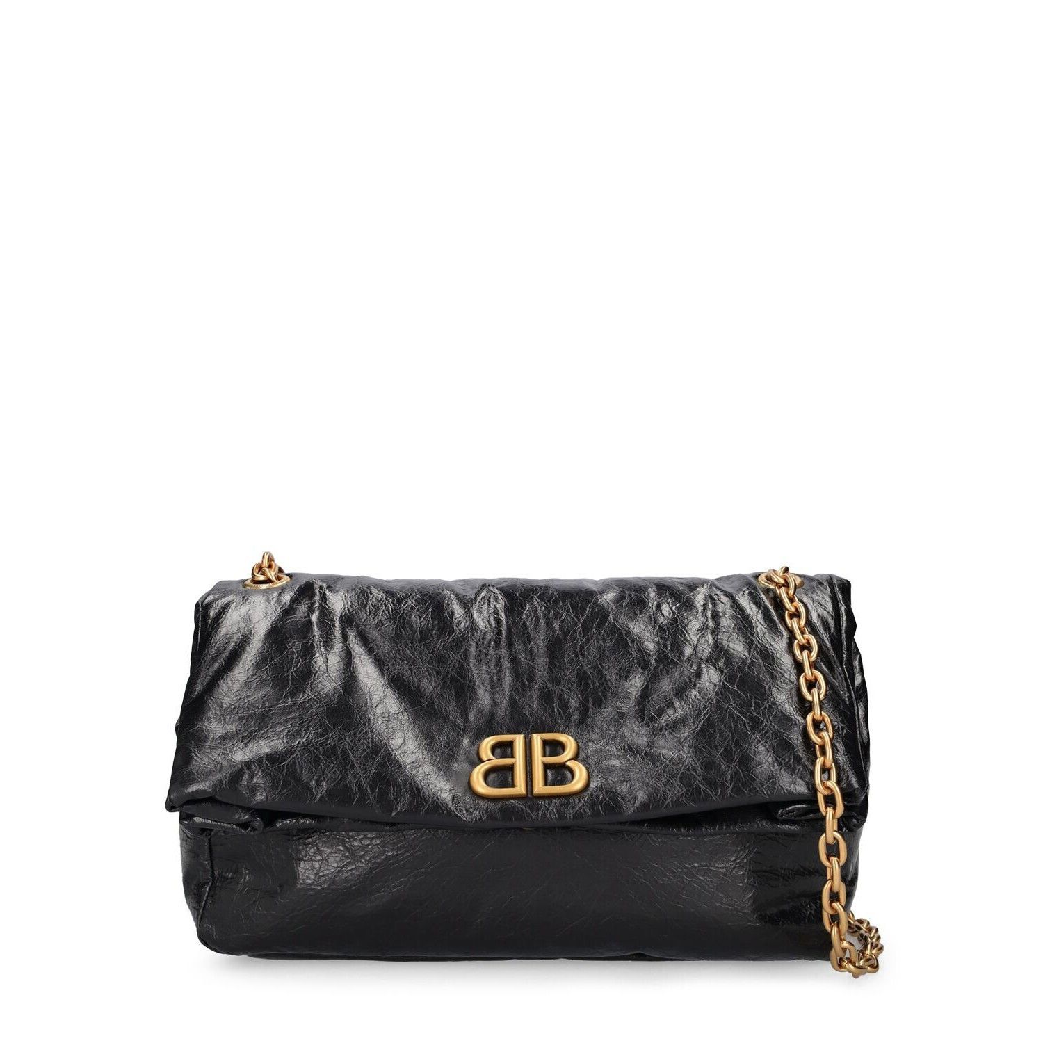 Balenciaga BALENCIAGA Monaco Medium Black Leather Shoulder Bag New Size ONE SIZE - 1 Thumbnail