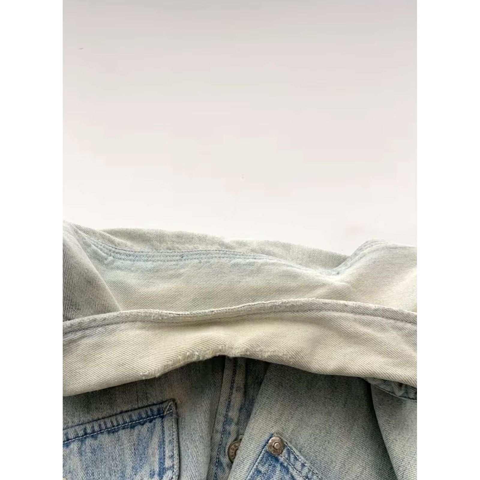 Ralph Lauren RRL Ralph Lauren Light Indigo Denim Long Sleeve Shirt M Mens/Adult Button-Up, 100% Cotton, Vintage? (If applicable) Size US M / EU 48-50 / 2 - 4 Thumbnail