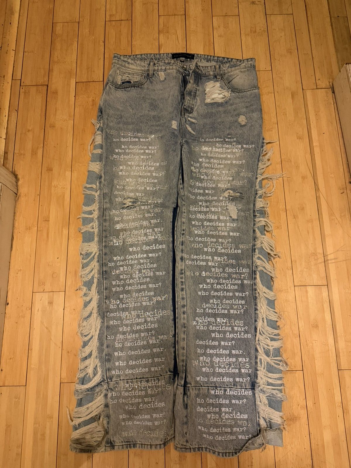 Who decides war ultra flare jeans