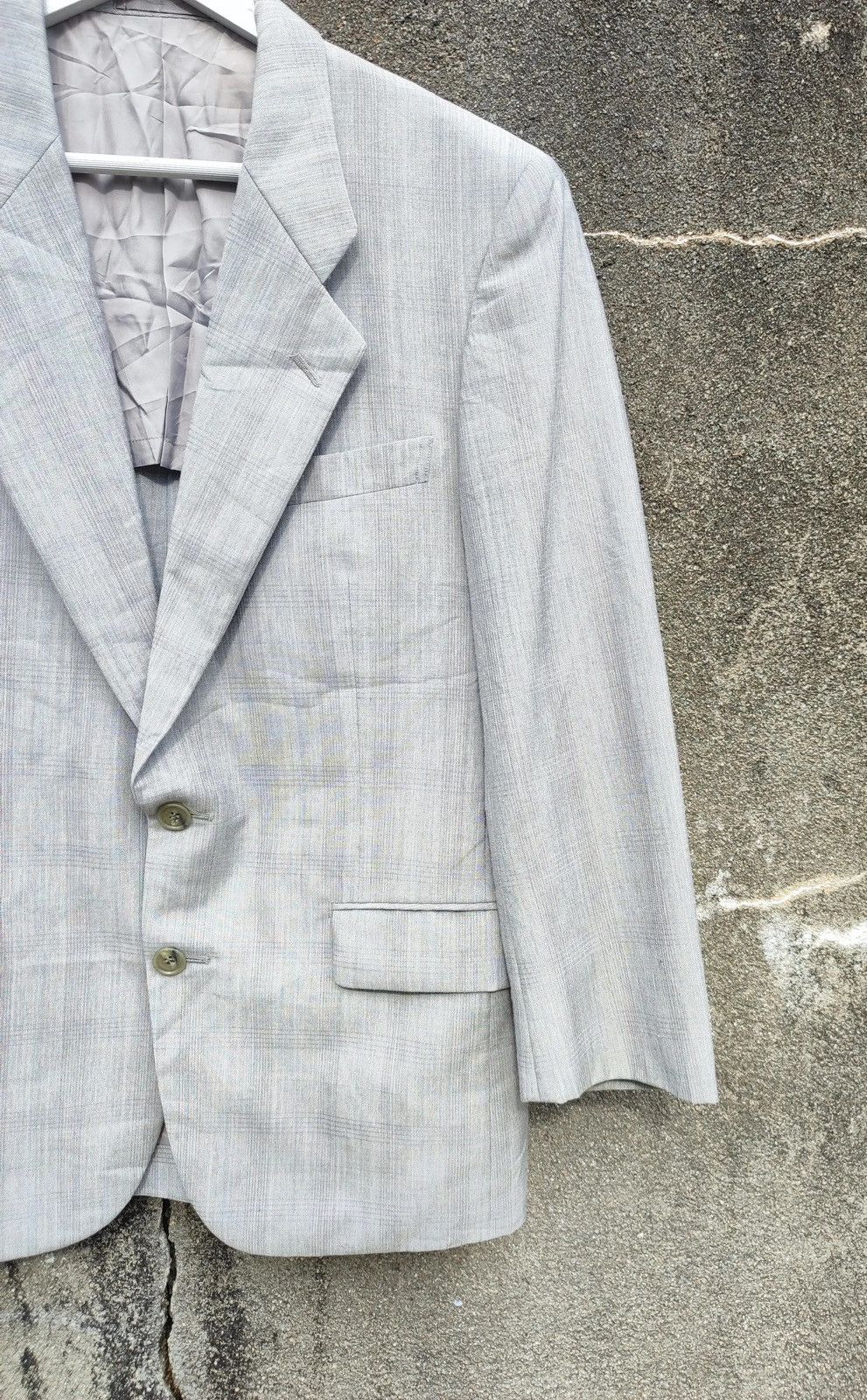 Pierre Cardin × Vintage Vintage Pierre Cardin Paris Light Grey Blazer (1980s) Size 38S - 4 Thumbnail