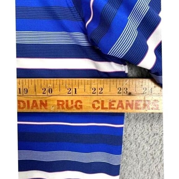 Nike Nike Golf Polo Shirt Mens L Striped Dri-Fit Short Sleeve Realwear Outdoor Rugby Pattern Multicolor Blue Shirt Size US L / EU 52-54 / 3 - 5 Thumbnail