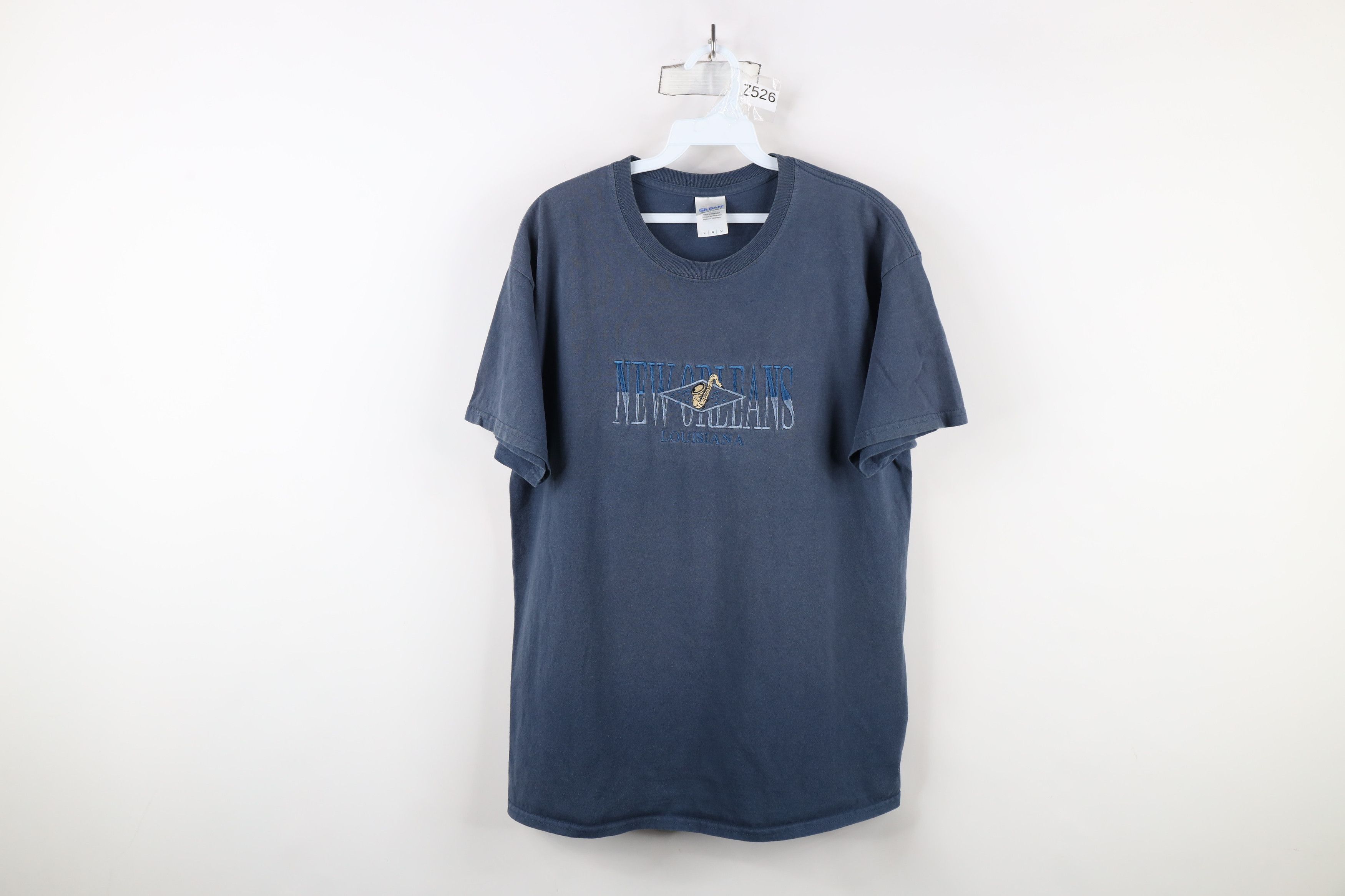 Vintage Vintage Y2K Streetwear New Orleans Jazz Saxophone T-Shirt Size US L / EU 52-54 / 3 - 1 Thumbnail