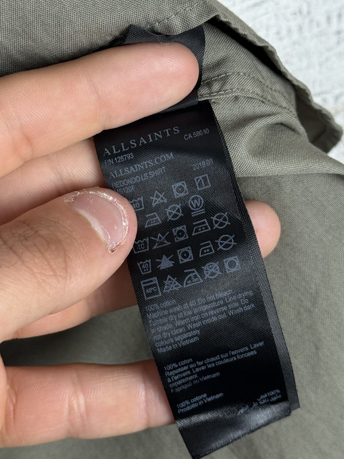 Allsaints × Japanese Brand Mens Vintage AllSaints redondo long sleeve shirts button up Size US M / EU 48-50 / 2 - 11 Thumbnail