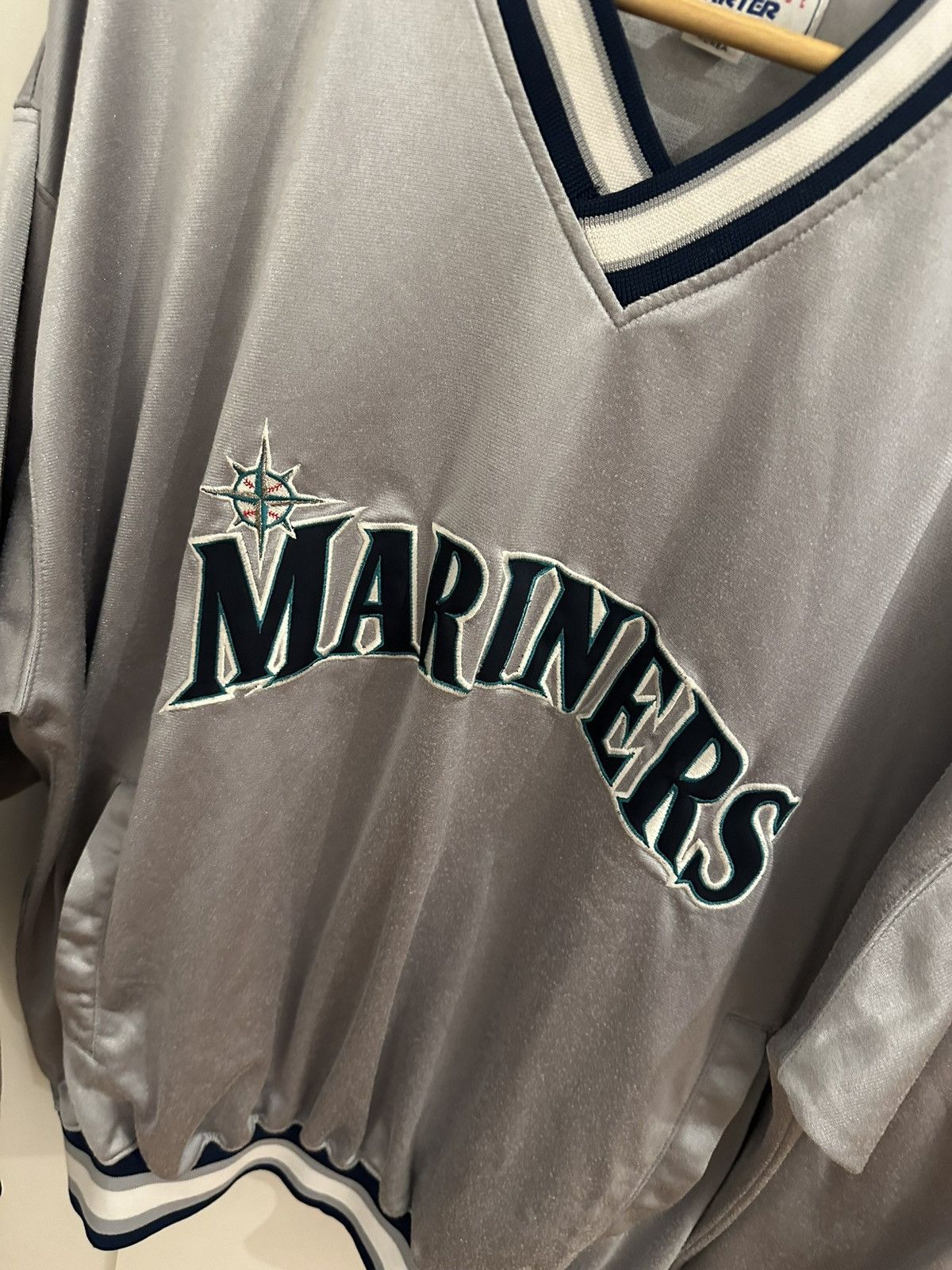 Starter starter jacke Seattle Mariners Size L jacket Schlupfjacke Size US L / EU 52-54 / 3 - 3 Thumbnail