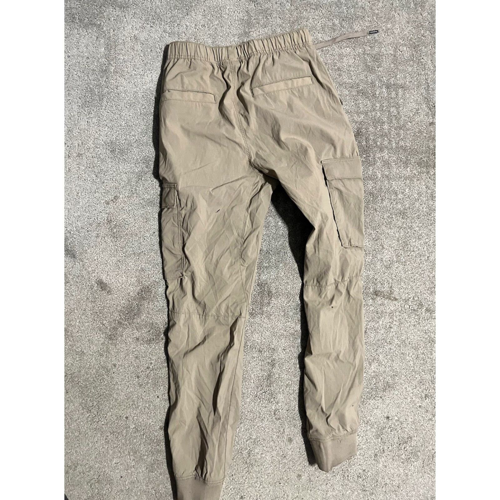H&M H&M Regular Fit Cargo Pants XS Beige Mens Size US 27 - 3 Thumbnail
