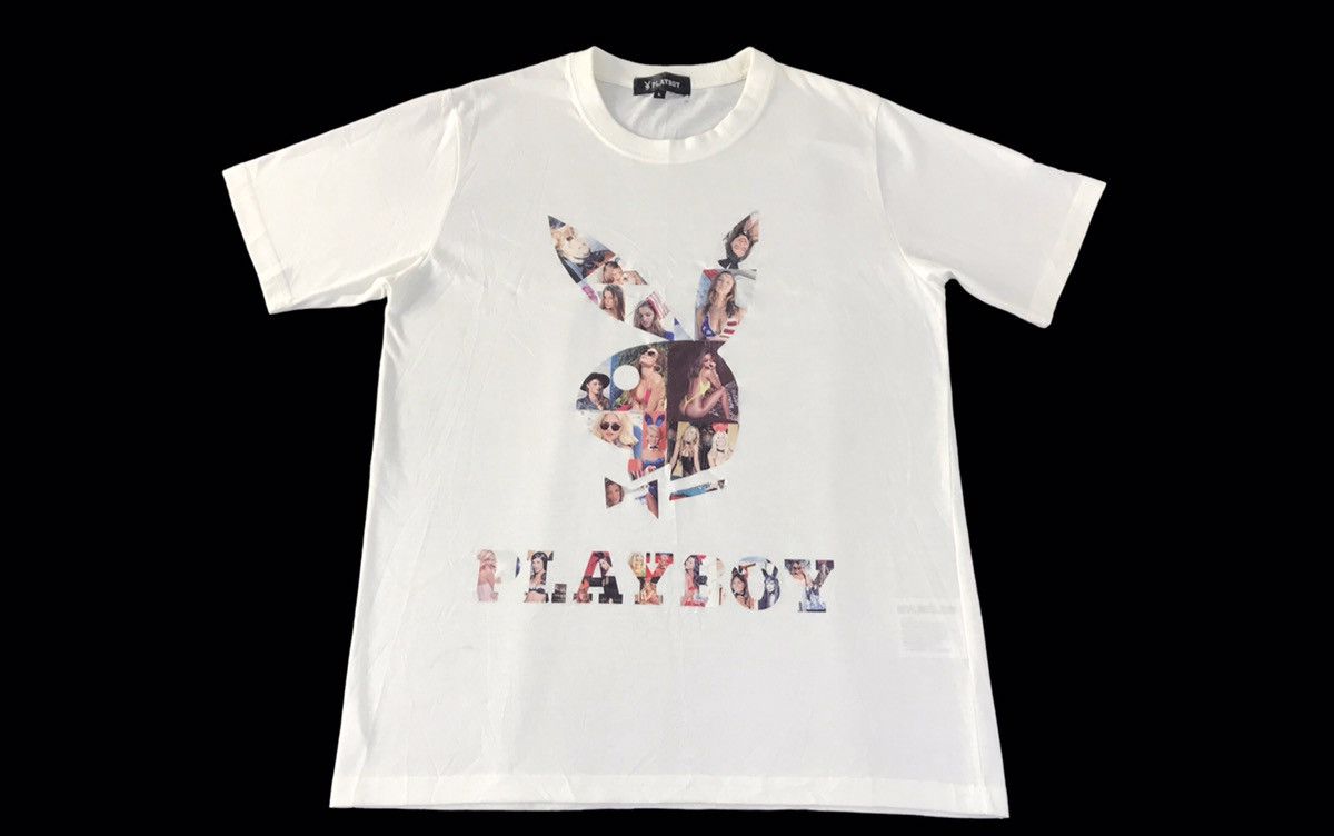 Playboy Playboy Hot Girl Big Graphic Screen Spell Out Printed Tee Size US M / EU 48-50 / 2 - 1 Thumbnail