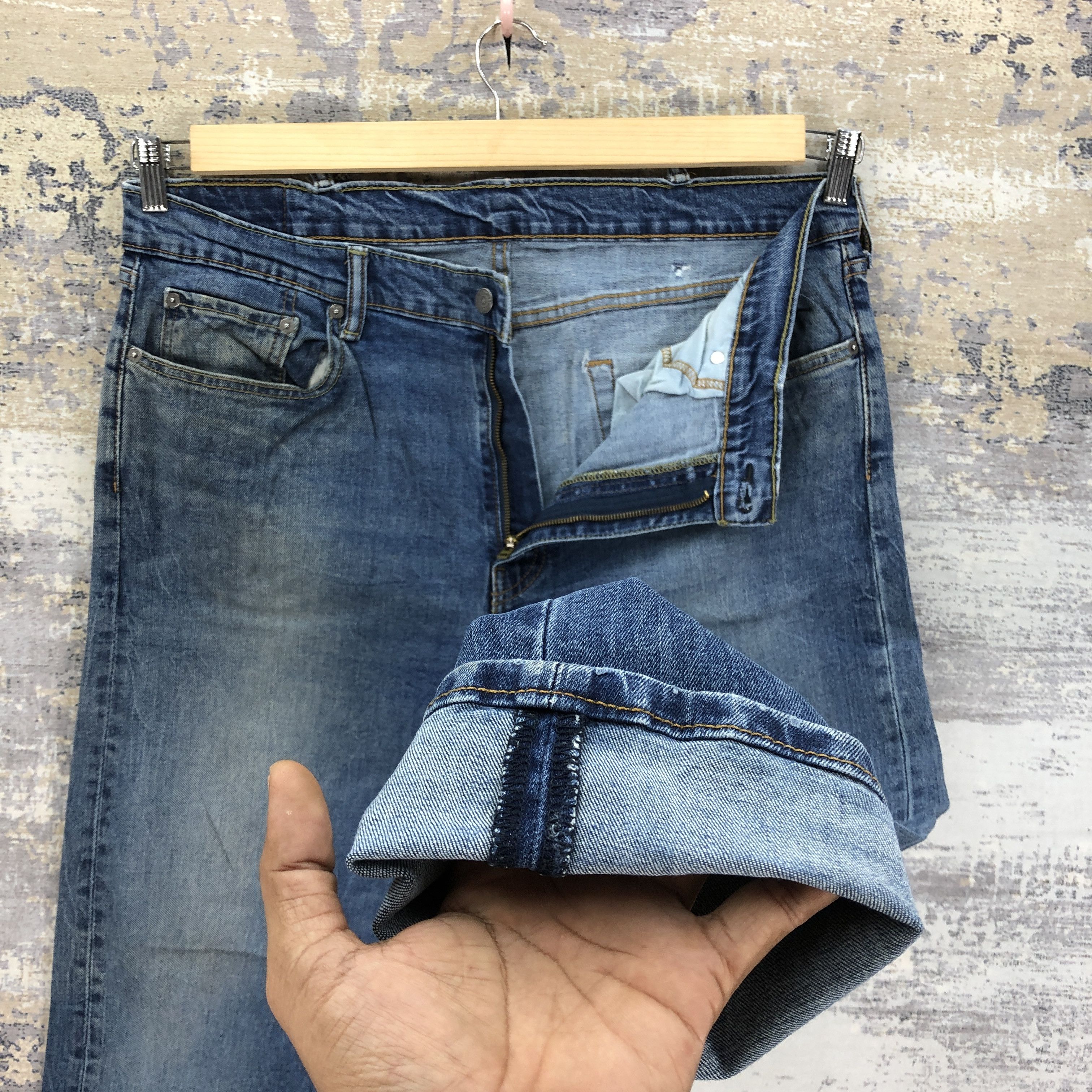Levi's Vintage Levis 502 Faded Jeans Blue Levi's Light Wash Denim Size US 36 / EU 52 - 8 Thumbnail