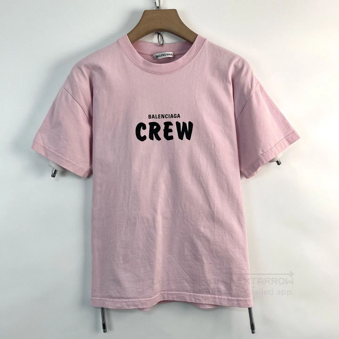 Balenciaga Balenciaga Pink Crew Neck Letter T-shirt. Size S / US 4 / IT 40 - 1 Thumbnail
