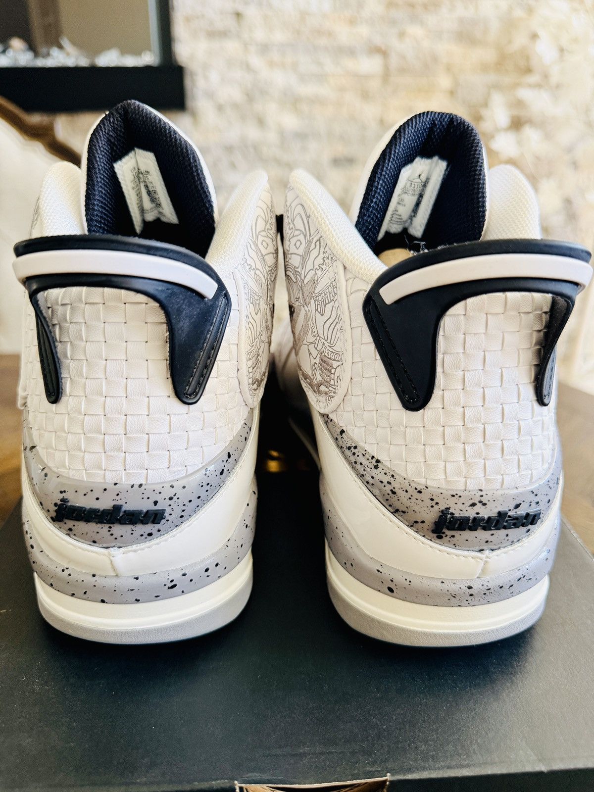 Jordan Brand Jordan Air Jordan Dub Zero White Cement Sneakers 311046-105 Size US 10 / EU 43 - 9 Thumbnail