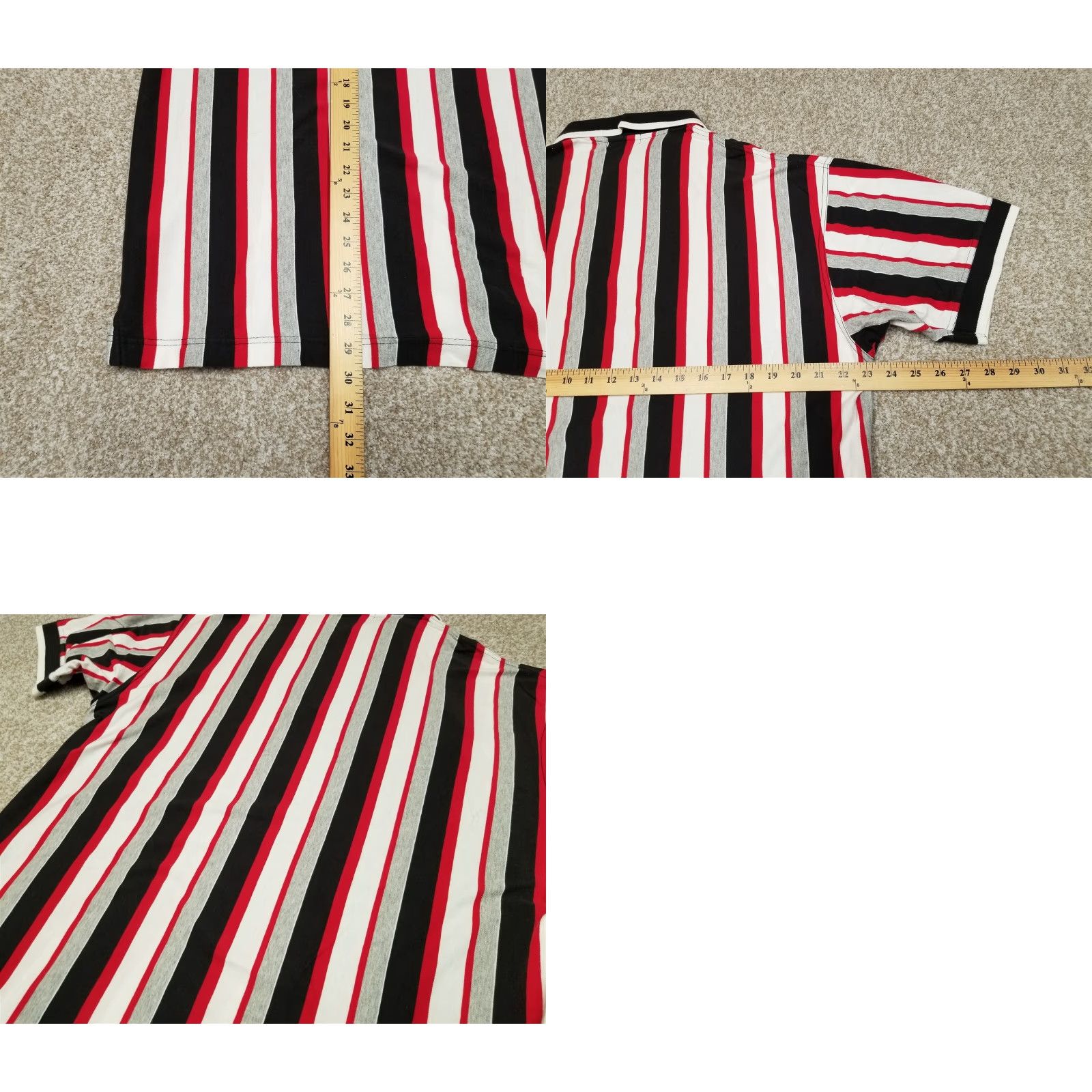 Vintage VINTAGE St. Johns Bay Polo Shirt Mens Large Red Striped 100% Cotton Casual Shirt Mens Large Red Striped 100% Cotton Size US L / EU 52-54 / 3 - 8 Thumbnail