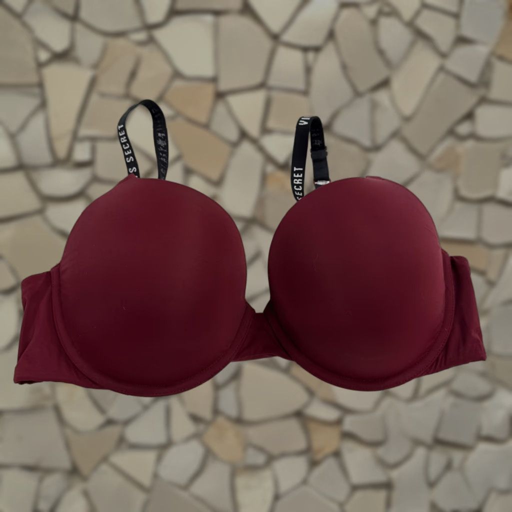 Victorias Secret Victoria's Secret Perfect Shape Padded Bra Underwire Red 38D Womens