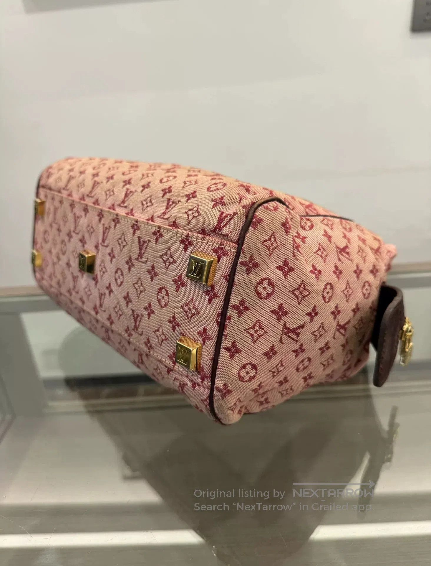 Louis Vuitton Louis Vuitton Pink Denim Logo Boston Bag. Size ONE SIZE - 7 Thumbnail
