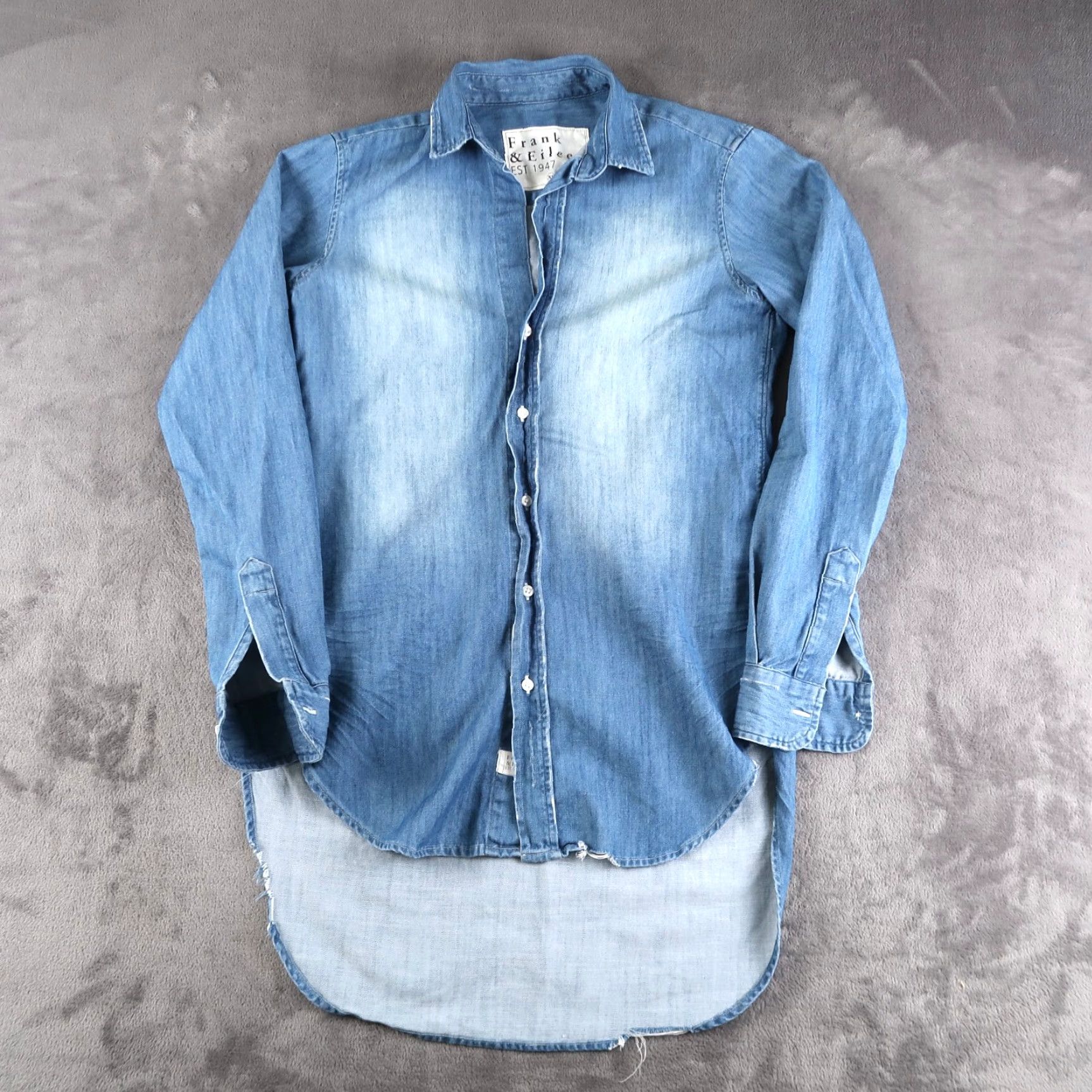 Frank & Eileen Frank & Eileen Denim Grayson Button-Up Shirt XS Women Size XS / US 0-2 / IT 36-38 - 2 Thumbnail