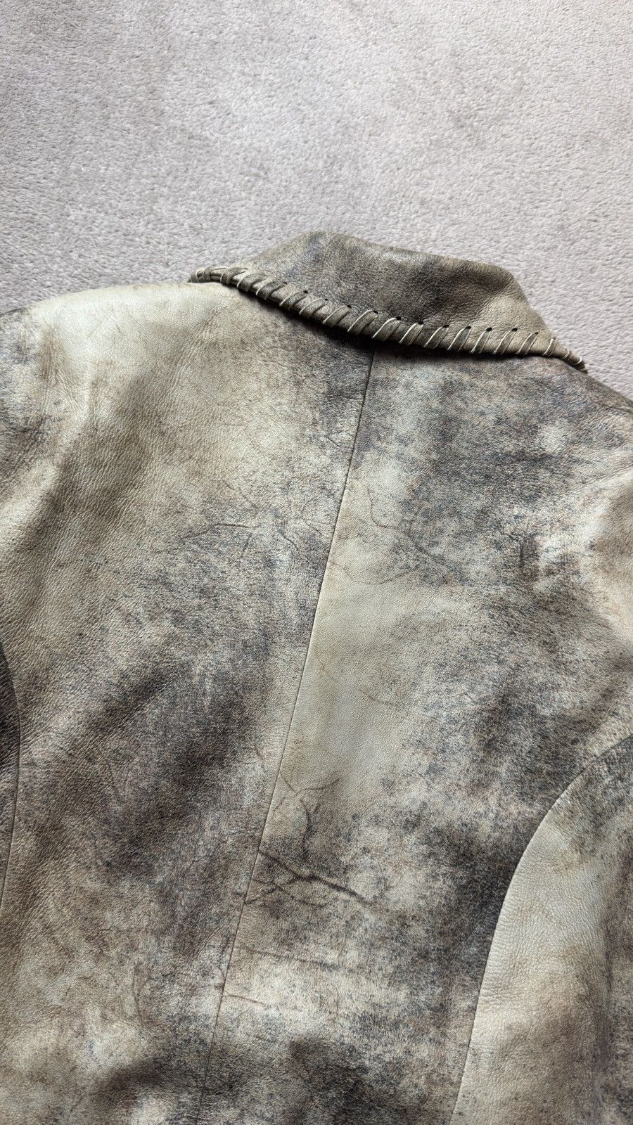 Genuine Leather Lambskin Vera Pelle Blazer Jacket helmut lang ysl gucci Size L / US 10 / IT 46 - 5 Thumbnail