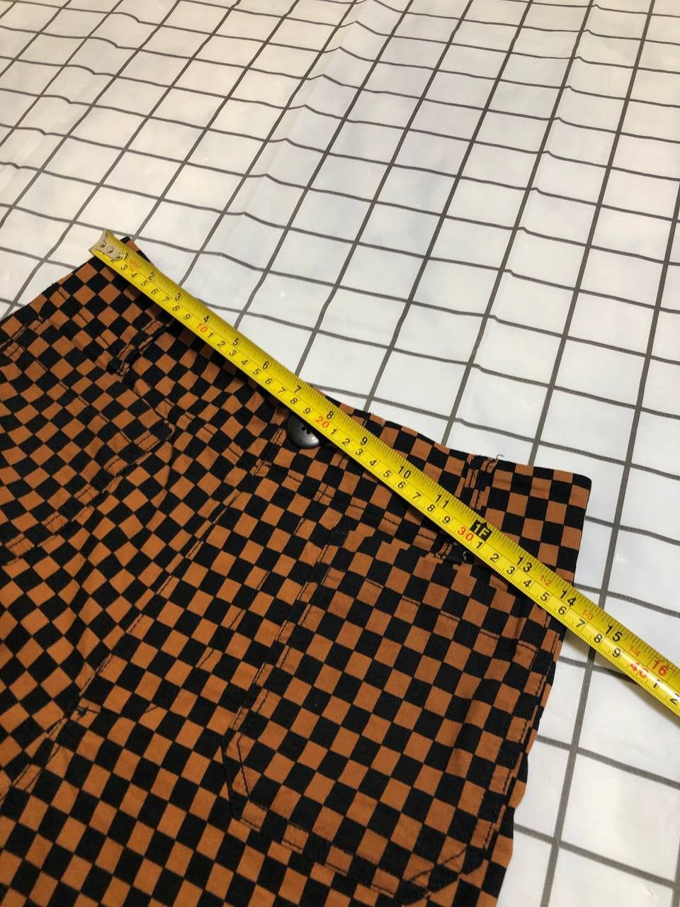 Other Maeve by Anthropologie Orange Brown and Black Checkered the Size US 26 / EU 42 - 10 Thumbnail