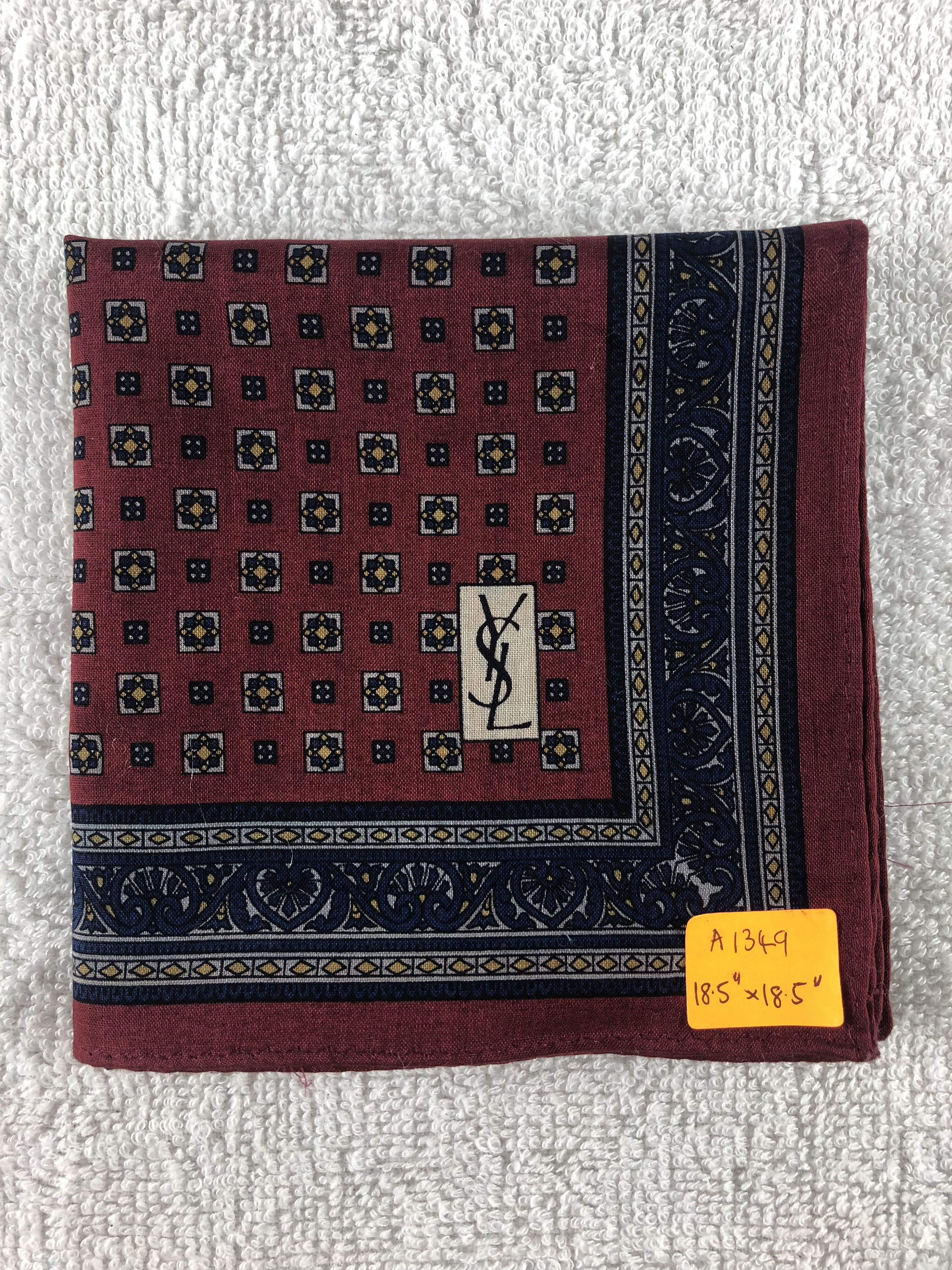 Vintage Yves Saint Laurent Handkerchief / Bandana / Neckerchief Size ONE SIZE - 6 Thumbnail