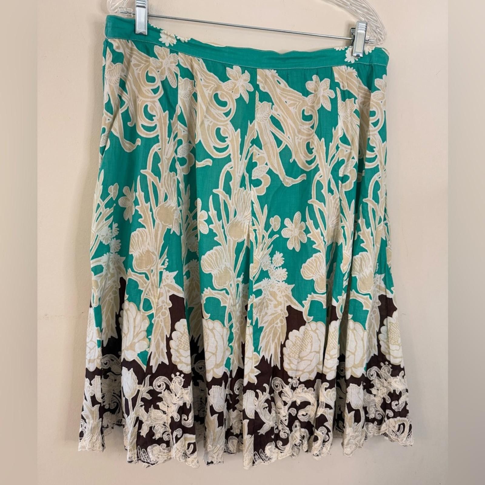 Coldwater Creek Cold water Creek floral lace pleated midi skirt SZ PL Size 36" / US 14 / IT 50 - 2 Thumbnail