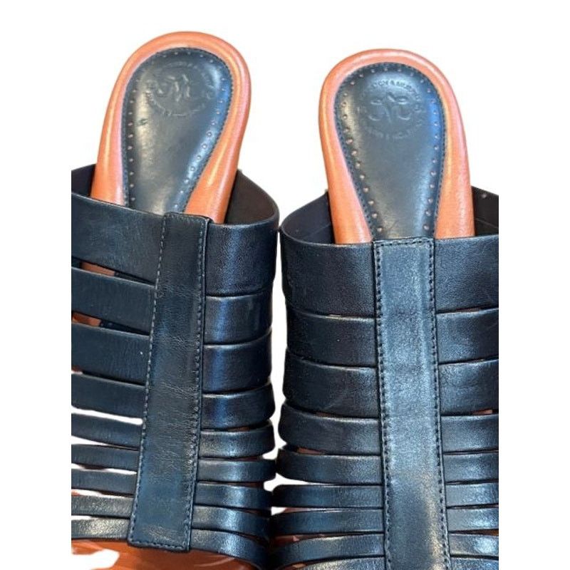 Johnston & Murphy Johnston & Murphy Platform Block Heel Black Sandals Size US 9 / IT 39 - 3 Thumbnail
