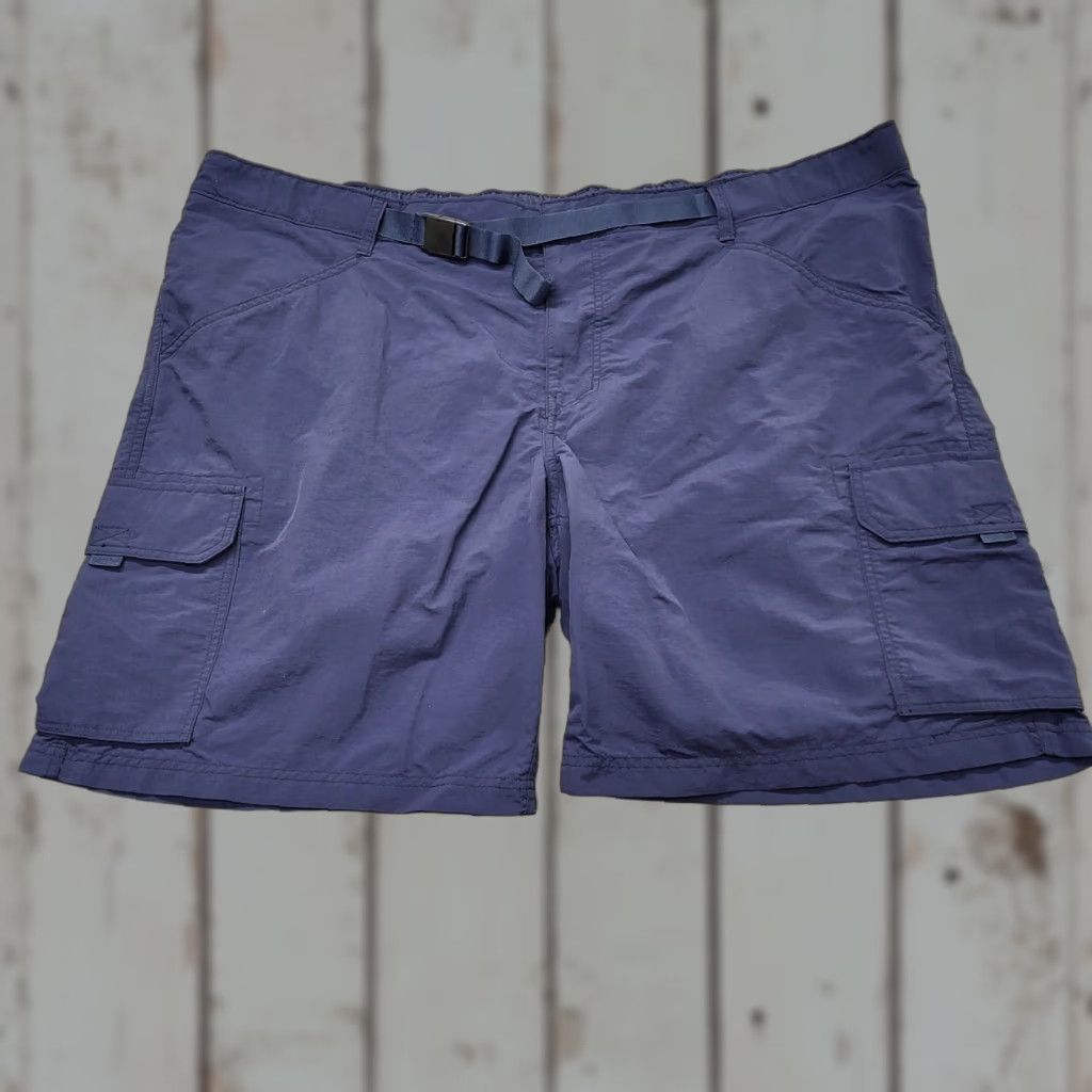 Lands' End Lands' End Shorts Men's 3XL Blue Belted Cargo Hiking Boating Outdoors Fishing Pockets Cargo Short Regular Mens Blue 3XL Lands' End Size US 39 - 1 Thumbnail