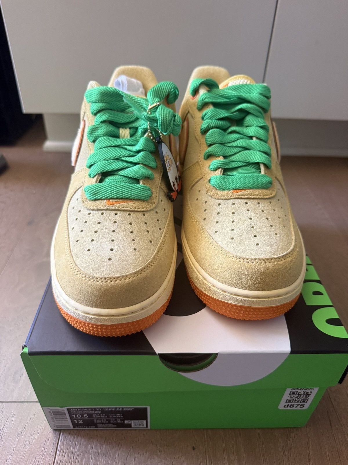 Nike Size 10.5 - NIKE AIR FORCE 1 DOAF OREGON EGG OR DUCK PE Size US 10.5 / EU 43-44 - 5 Thumbnail