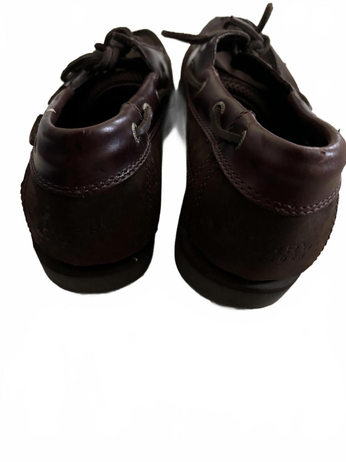 Designer NEW Sperry Top-Sider Authentic Brown Leather Boat Shoes Size US 10 / EU 43 - 6 Thumbnail