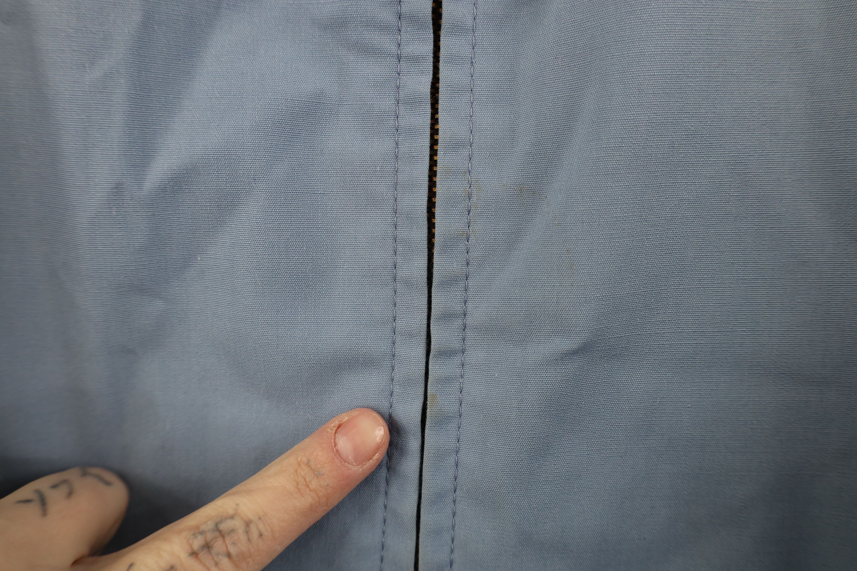 Vintage Vintage 70s Streetwear Racer Bomber Jacket Light Blue USA Size XXL / US 16-18 / IT 52-54 - 8 Thumbnail