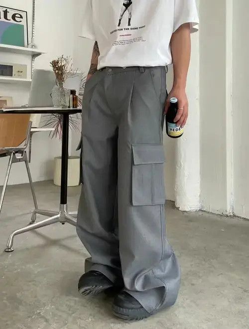 Designer × Japanese Brand × Vintage loose yuppie baggy cargo pants Size US 34 / EU 50 - 1 Thumbnail