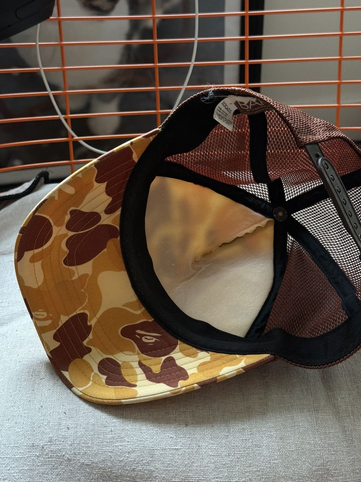 Bape A Bathing Ape BAPE Camo Mesh Trucker Size ONE SIZE - 4 Thumbnail