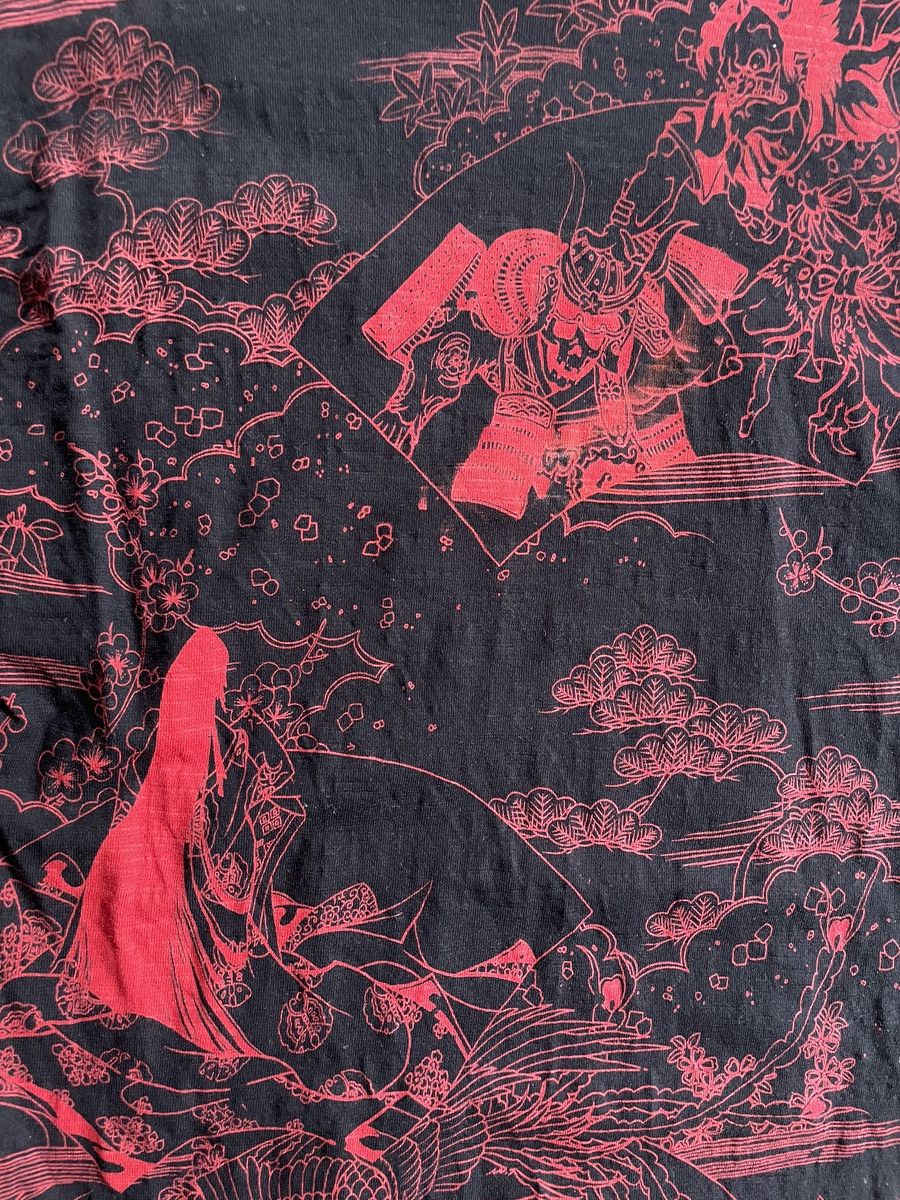 Japanese Brand 2000s Japanese Sukajan Yakuza Tattoo 3/4 Sleeve Tee Size US S / EU 44-46 / 1 - 7 Thumbnail