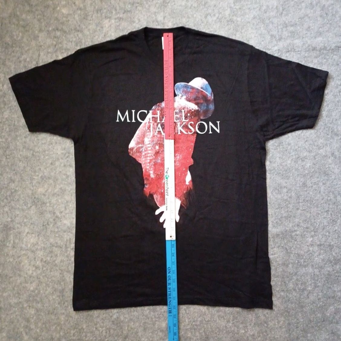 Tultex Michael Jackson Mens T Shirt XL Black Big Logo Album Promo Band Tee 2000s Size US XL / EU 56 / 4 - 7 Thumbnail
