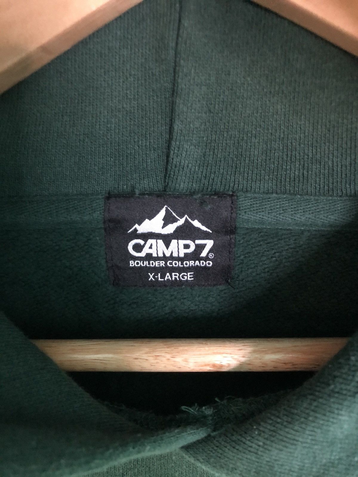 Japanese Brand × Vintage Camp7 Big Logo Boxy Hoodie Size US M / EU 48-50 / 2 - 12 Thumbnail