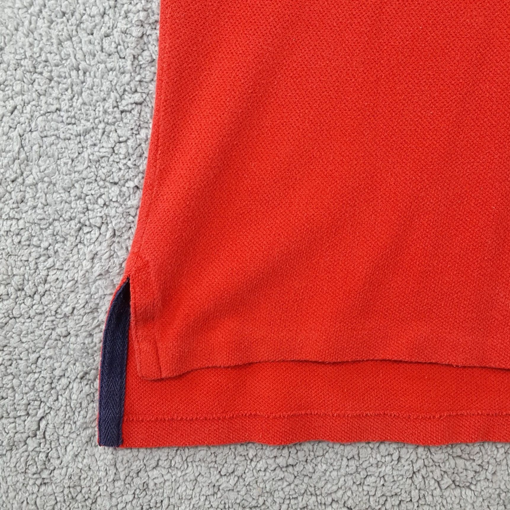 Ralph Lauren VINTAGE Polo Ralph Lauren Striped Rugby Men's XL Polo Shirt 90s Surf Skate Casual Workwear Red Cotton Shirt Size US XL / EU 56 / 4 - 7 Thumbnail